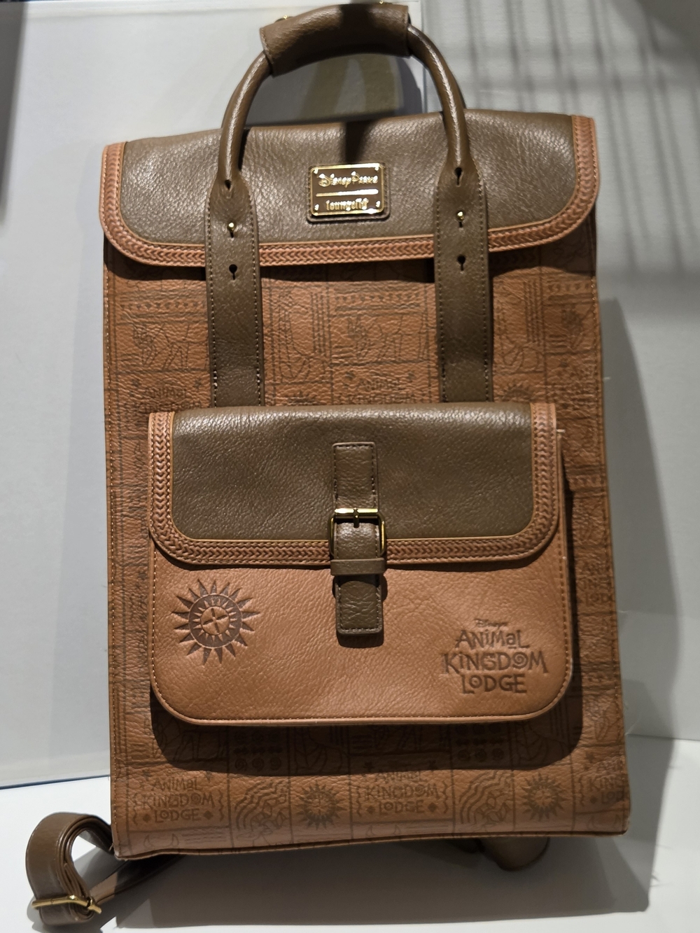 Disney Animal Kingdom Lodge Loungefly Backpack Faux Leather Parks Exclusive